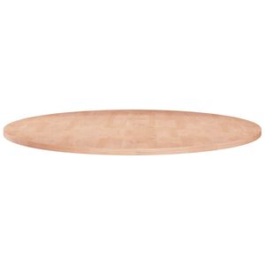 vidaXL Runde Tischplatte &Oslash;60x1,5 cm Unbehandeltes Massivholz Eiche