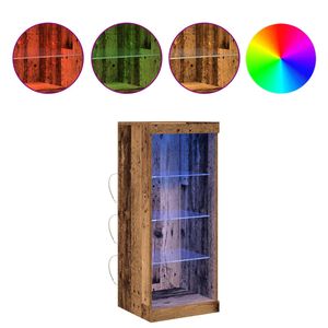 vidaXL LED-Sideboard Altholz 41 x 37 x 100 cm Holzwerkstoff