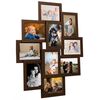 vidaXL Collage Bilderrahmen f&uuml;r 10x(13x18 cm) Fotos Dunkelbraun MDF