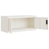 vidaXL Aktenschrank Wei&szlig; 90x40x130 cm Stahl