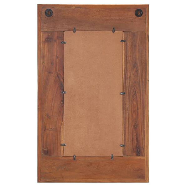 vidaXL Spiegel mit Buddha-Verzierung 50x80 cm Recyceltes Massivholz