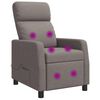 vidaXL Massage Relaxsessel Taupe Stoff