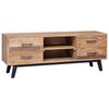 vidaXL TV-Schrank 120 x 30 x 45 cm Massivholz Teak