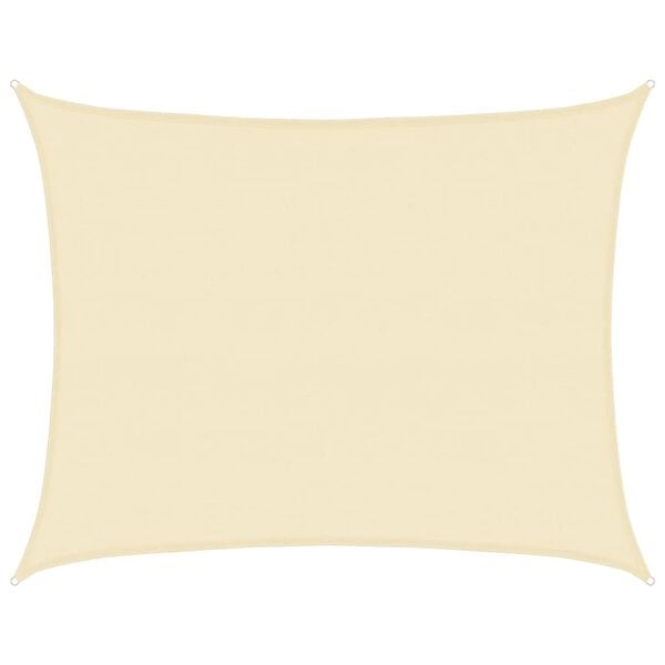 vidaXL Sonnensegel 160 g/m² Creme 6x8 m HDPE