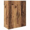 vidaXL Highboard 2 pcs Altholz Engineered Wood und Glas