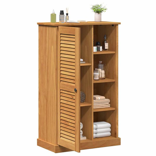 vidaXL Badezimmerschrank VIGO Braun und Honigbraun 68 x 34 x 110 cm