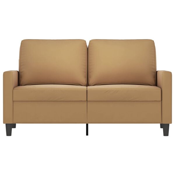 vidaXL 2-Sitzer-Sofa Braun 120 cm Samt