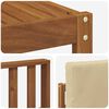 vidaXL Outdoor-Sofagarnitur mit Kissen 5 pcs Natur und Beige
