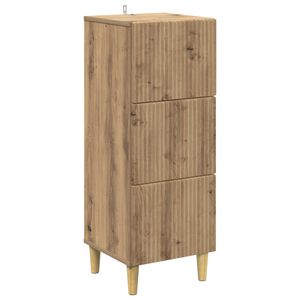 vidaXL Schubladenschrank 33 x 34,5 x 90 cm Holzwerkstoff Artisan-Eiche