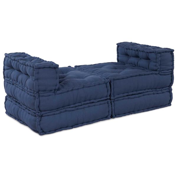 vidaXL Modulares Sofa 4 pcs Indigo Stoff