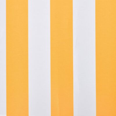 vidaXL Markisenbespannung Canvas Orange & Weiß 500x300 cm