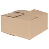 vidaXL Faltbox mit Speicher 50 Stk. Natur 30 x 30 x 15 cm Karton