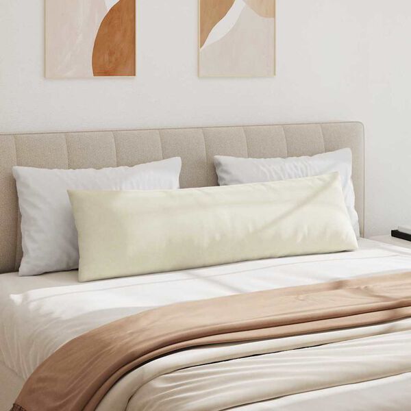 vidaXL Sofakissen 2 St&uuml;ck Creme 145 x 40 cm Cordstoff