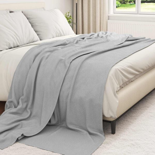 vidaXL Wohndecken 6 pcs Grau 240 x 220 cm Fleece