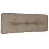 vidaXL Palettenkissen Taupe 120x40x12 cm Stoff