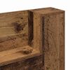 vidaXL Kopfteil mit Regal Altholz 120 x 15 x 103,5 cm Holzwerkstoff