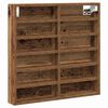 vidaXL Vitrine Wandhalterung Altholz 60 x 8,5 x 58 cm Holzwerkstoff