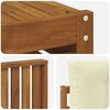 vidaXL Outdoor-Sofagarnitur mit Kissen 5 pcs Natur und Creme