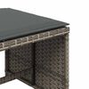 vidaXL 5-tlg. Garten-Essgruppe mit Kissen Grau Poly Rattan