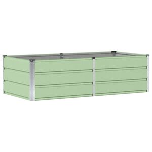 vidaXL Pflanzk&uuml;bel Gr&uuml;n 160 x 80 x 45 cm Stahl