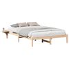 vidaXL Bettrahmen Natur 160 x 200 cm Massives Kiefernholz