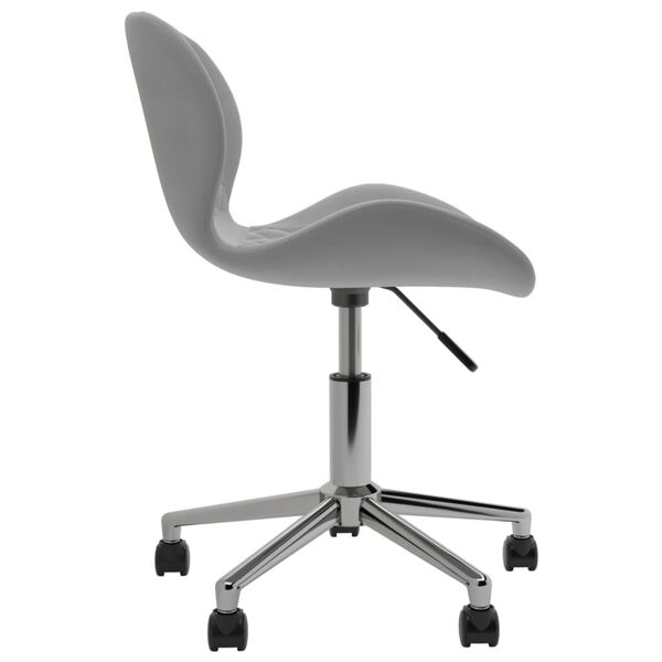 vidaXL Esszimmerstuhl Drehbar Hellgrau Samt