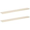 vidaXL Fensterb&auml;nke 2 stk. Wei&szlig; 160 x 20 x 2 cm Massivholz Eiche