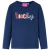 Kinder-Langarmshirt Marineblau 128