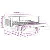 vidaXL Tagesbett Ausziehbar mit Schubladen Dunkelgr&uuml;n 90x200 cm Samt