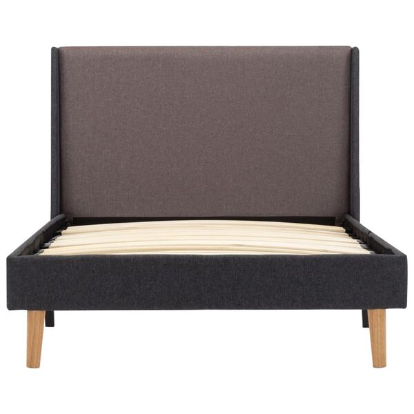 vidaXL Bettgestell Taupe Stoff 100&times;200 cm
