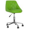 vidaXL Esszimmerstuhl Drehbar Grün Kunstleder