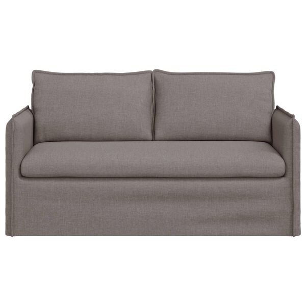 vidaXL Sofa Taupe Gesamtabmessungen: 156 x 82 x 85 cm (B x T x H) Samt