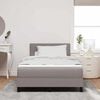 vidaXL Boxspringbett mit Matratze mit LED Taupe 120 x 190 cm Stoff