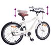 vidaXL Kinderfahrrad 18 Zoll f&uuml;r 5-7 Jahre alt wei&szlig;