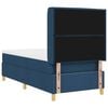 vidaXL Boxspringbett mit Matratze mit LED Blau 80 x 200 cm Stoff