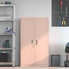 vidaXL Aufbewahrungsschrank 2 pcs Rosa 80 x 40 x 140 cm Stahl