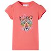 Kinder-T-Shirt Korallenrosa 128