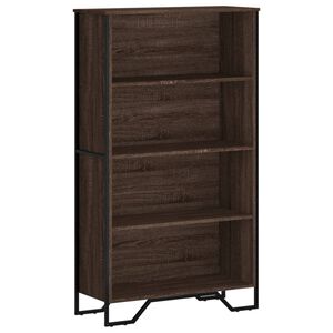 vidaXL B&uuml;cherregal Braun Eichen-Optik 80x31x137,5 cm Holzwerkstoff