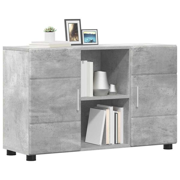 vidaXL Sideboard Beton Grau 88,5 x 30,5 x 55,5 cm Holzwerkstoff