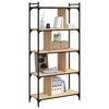 vidaXL B&uuml;cherregal 5 B&ouml;den Sonoma-Eiche 76x32x158 cm Holzwerkstoff