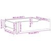 vidaXL Bettschubladen 2 Stk. Wachsbraun 75x55x17 cm Massivholz Kiefer