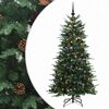 vidaXL K&uuml;nstlicher klappbarer Weihnachtsbaum 150 cm 150 LEDs