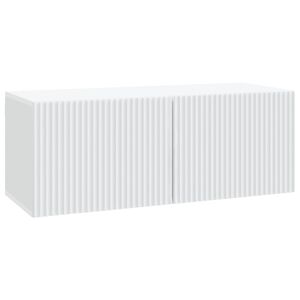 vidaXL Wandmontierter TV-Schrank Wei&szlig; 78,5 x 31 x 30 cm Holzwerkstoff