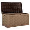 vidaXL Gartenbox 335 L Schokoladenbraun PP Rattan