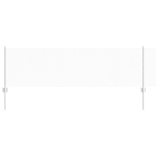 vidaXL Zaun mit Pfosten Silber 0,6 x 25 m Stahl