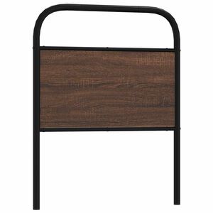 vidaXL Ersatz-Kopfteil Braun Eichen-Optik 75 cm Stahl und Holzwerkstoff