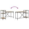 vidaXL Schreibtisch Artisan-Eiche 135 x 50 x 90 cm Holzwerkstoff