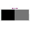 vidaXL Seitenmarkise Ausziehbar 200x500 cm Schwarz