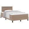 vidaXL Boxspringbett mit Matratze Cappuccino 120 x 190 cm Kunstleder