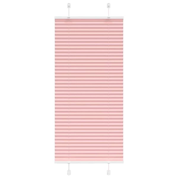 vidaXL Plissee Rosa 65x100 cm Stoffbreite 64,4 cm Polyester